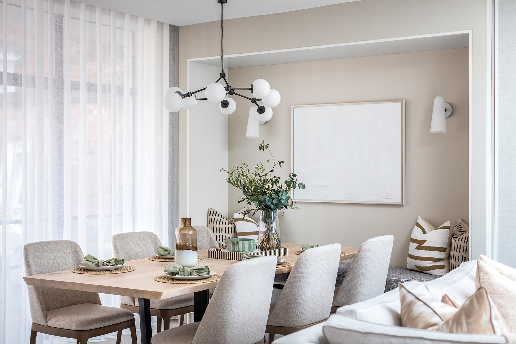 neutral dining room